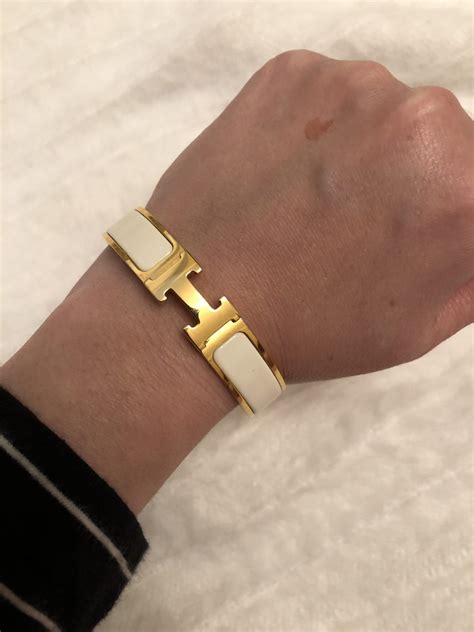 hermes bracelet replica review|authentic hermes clic clac bracelet.